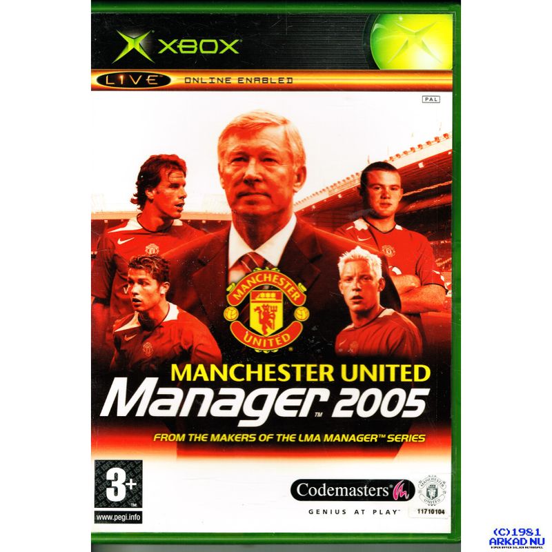 MANCHESTER UNITED MANAGER 2005 XBOX