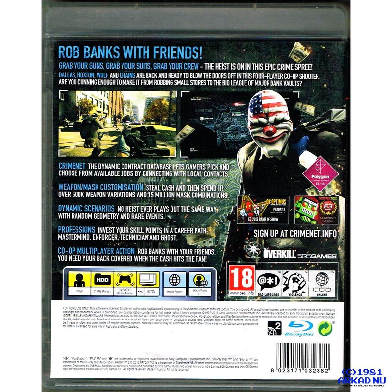 PAYDAY 2 PS3