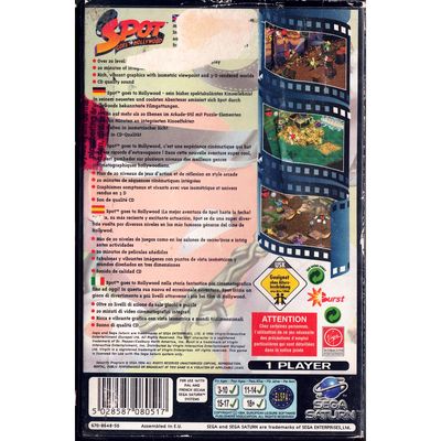 SPOT GOES TO HOLLYWOOD SEGA SATURN