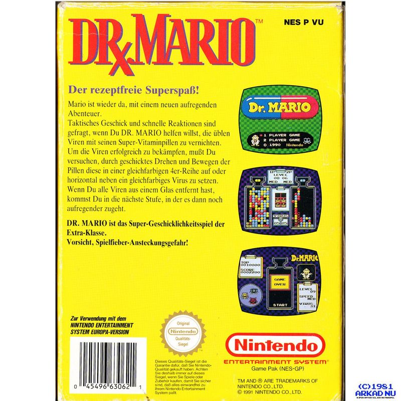 DR MARIO NES