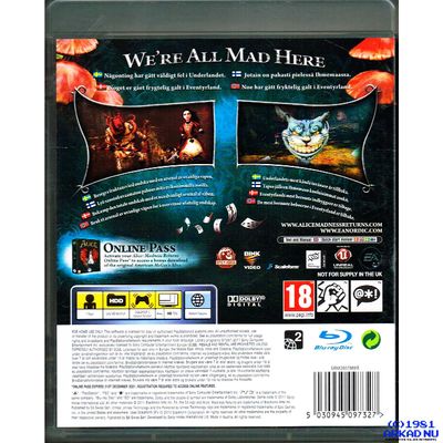 ALICE MADNESS RETURNS PS3