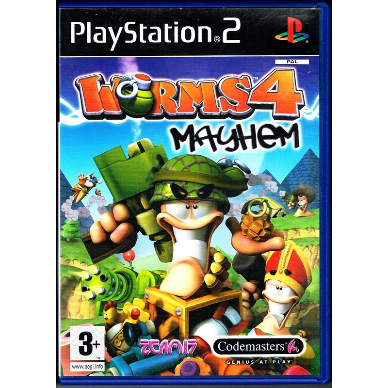 WORMS 4 MAYHEM PS2