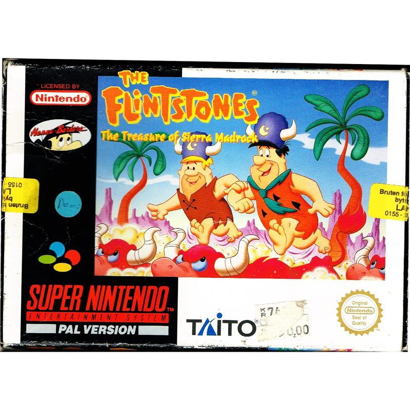 THE FLINTSTONES THE TREASURE OF SIERRA MADROCK SNES SCN