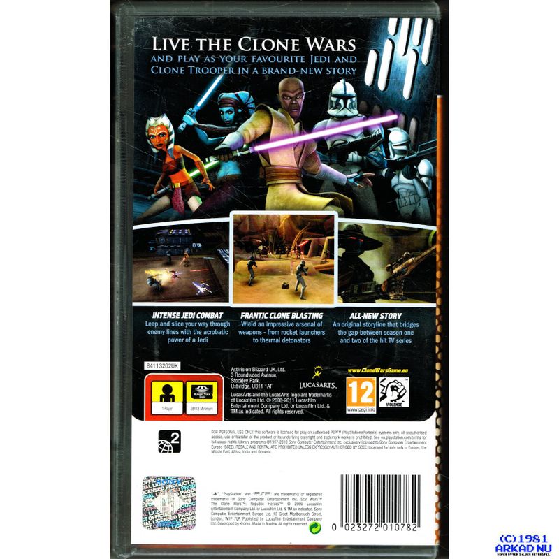 STAR WARS THE CLONE WARS REPUBLIC HEROES PSP