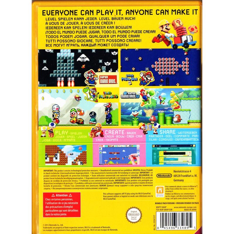 SUPER MARIO MAKER WII U