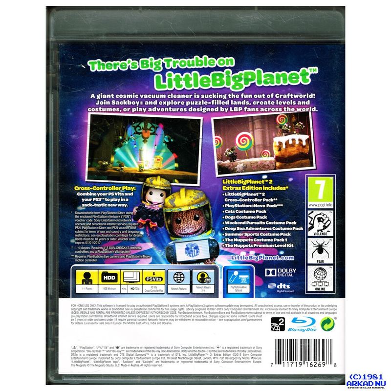 LITTLE BIG PLANET 2 EXTRAS EDITION PS3