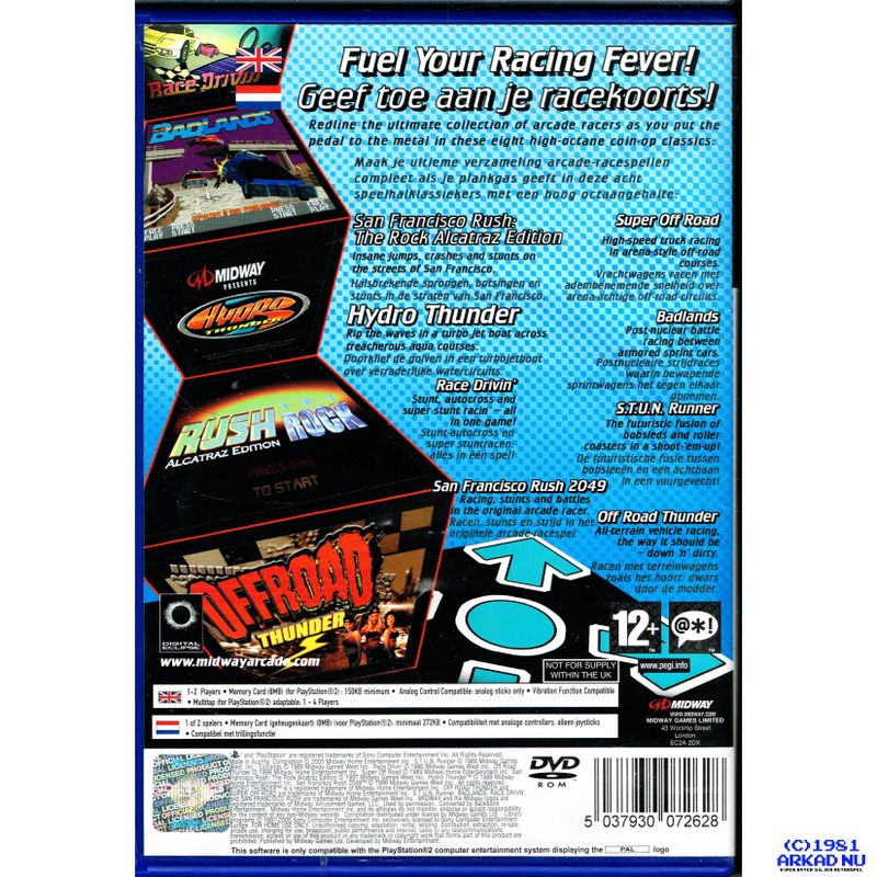 MIDWAY ARCADE TREASURES 3 PS2