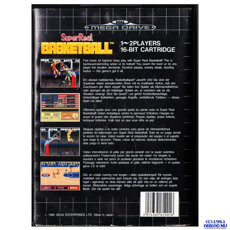 SUPER REAL BASKETBALL MEGADRIVE