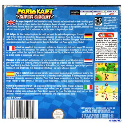 MARIO KART SUPER CIRCUIT GAMEBOY ADVANCE