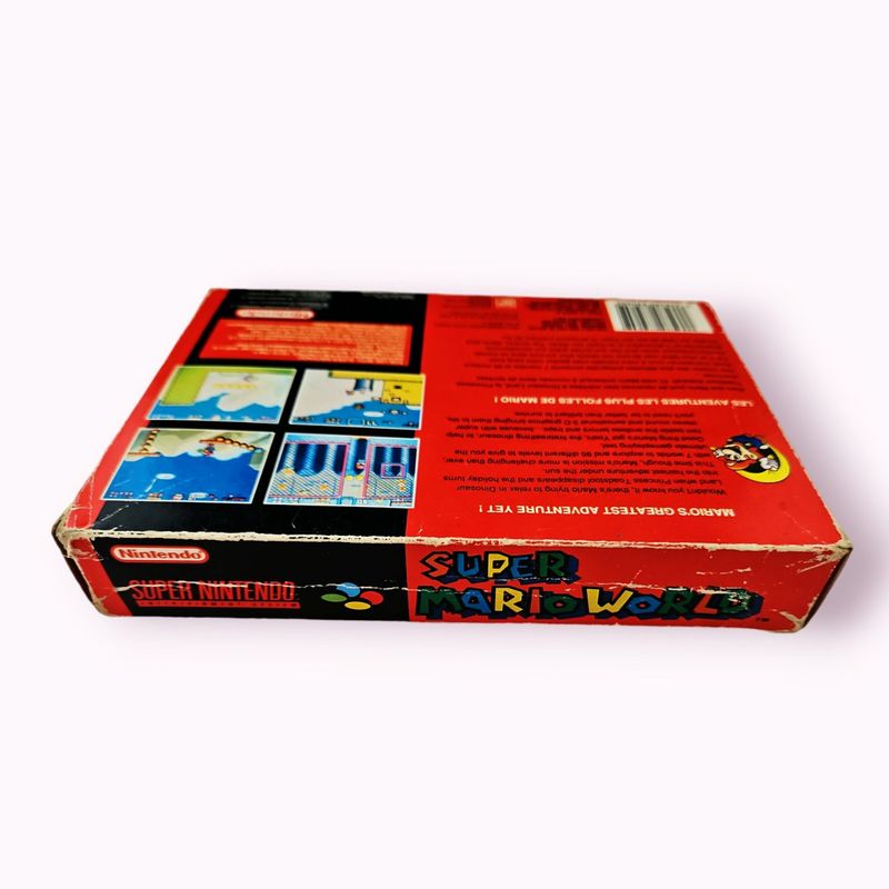 SUPER MARIO WORLD SNES RED BOX