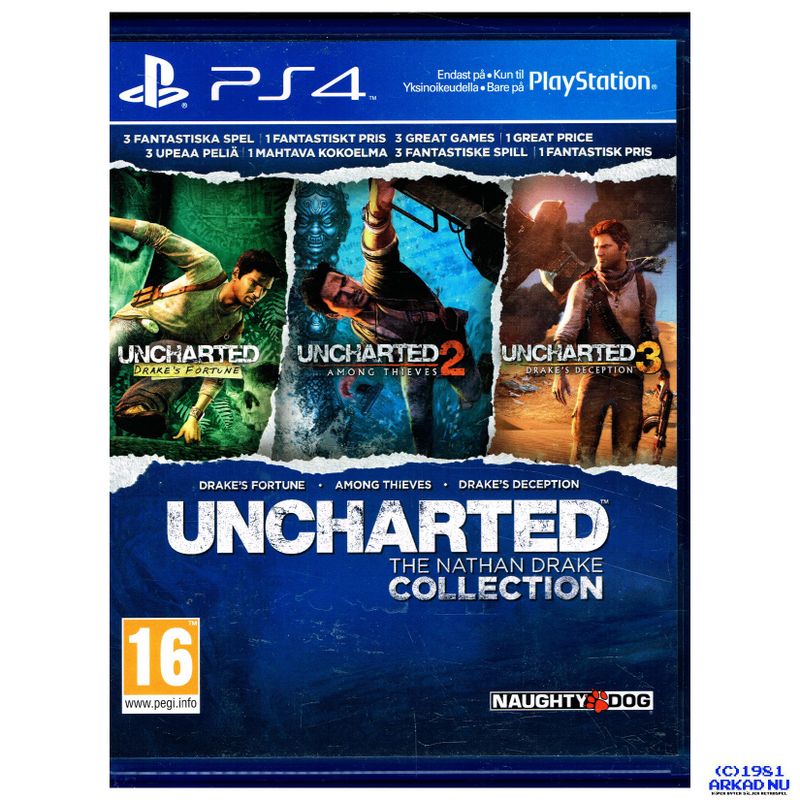 UNCHARTED THE NATHAN DRAKE COLLECTION PS4