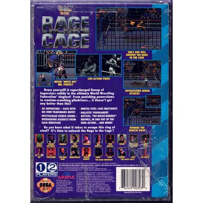 WWF RAGE iN THE CAGE SEGA-CD MEGA-CD NYTT INPLASTAT