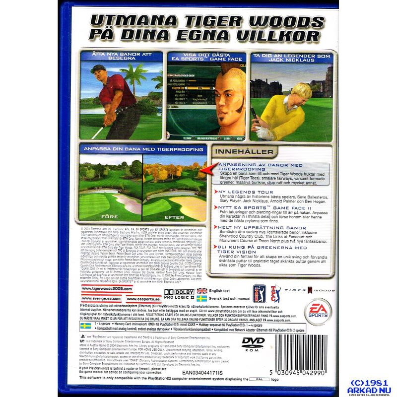 TIGER WOODS PGA TOUR 2005 PS2