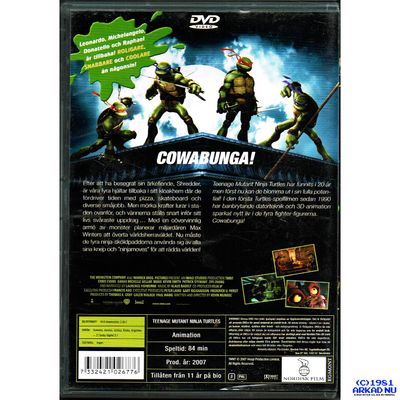 TMNT TEENAGE MUTANT NINJA TURTLES DVD