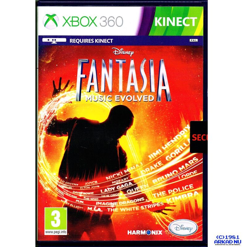 DISNEY FANTASIA MUSIC EVOLVED XBOX 360