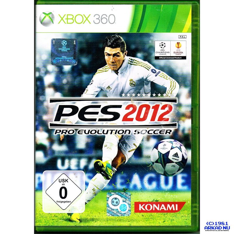 PRO EVOLUTION SOCCER PES 2012 XBOX 360 TYSK UTGÅVA