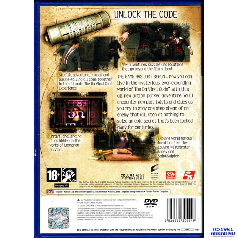 THE DA VINCI CODE PS2