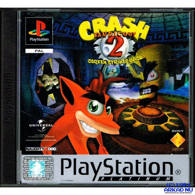 CRASH BANDICOOT 2 CORTEX STRIKES BACK PS1