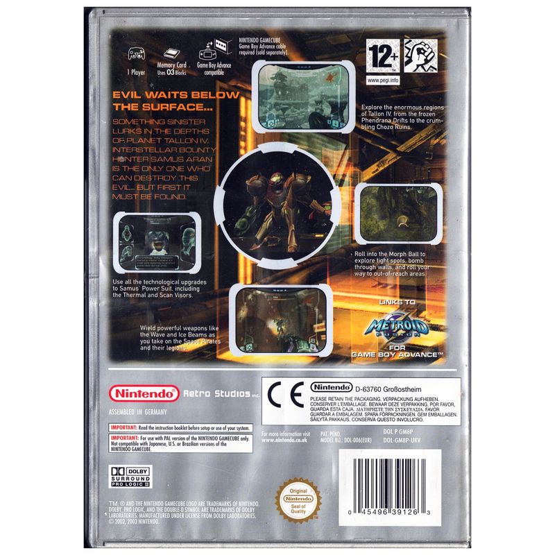 METROID PRIME GAMECUBE
