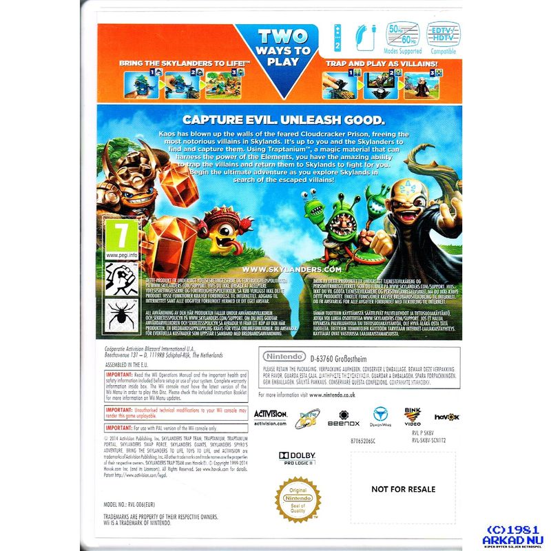 SKYLANDERS TRAP TEAM WII