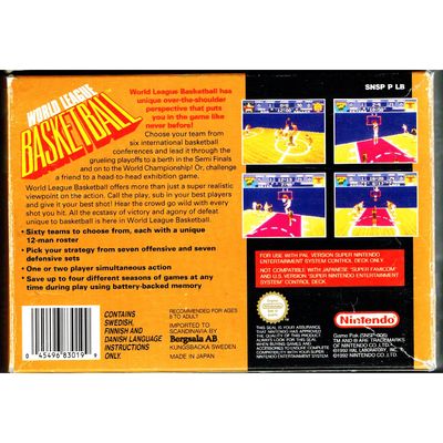 WORLD LEAGUE BASKETBALL SNES SCN