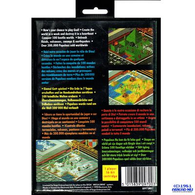 POPULOUS MEGADRIVE