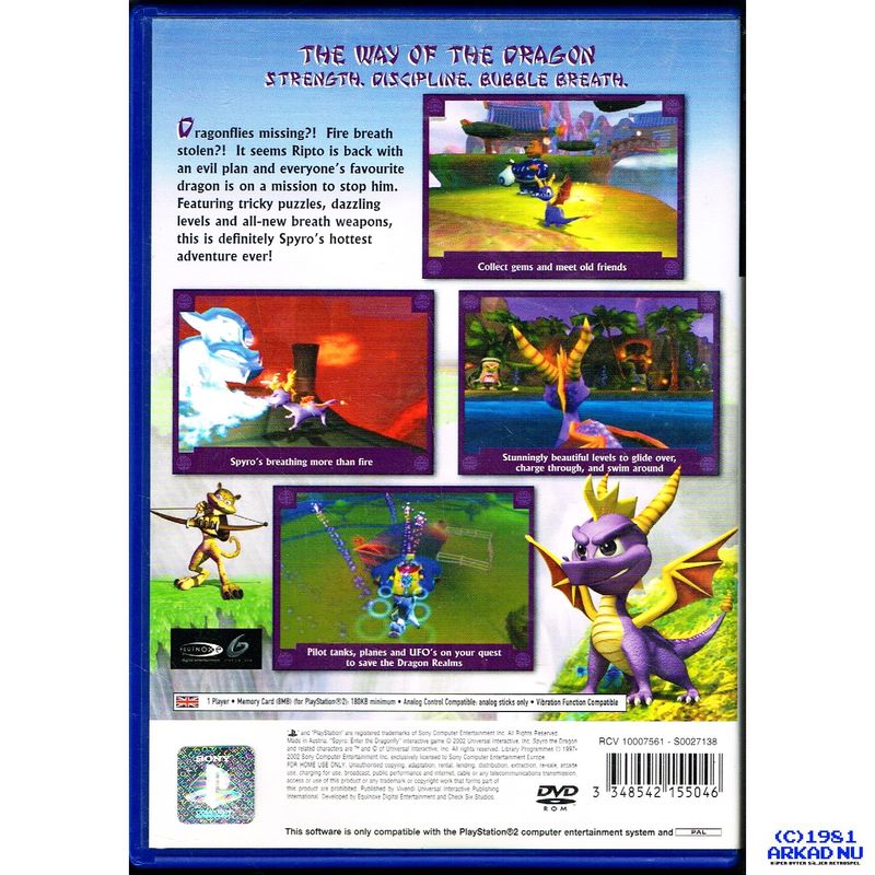 SPYRO ENTER THE DRAGONFLY PS2