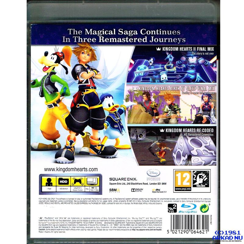 KINGDOM HEARTS HD 2.5 REMIX PS3