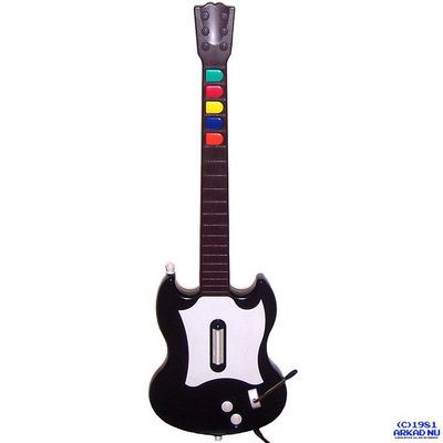 HARMONIX GUITAR HERO GITARR SVART PS2