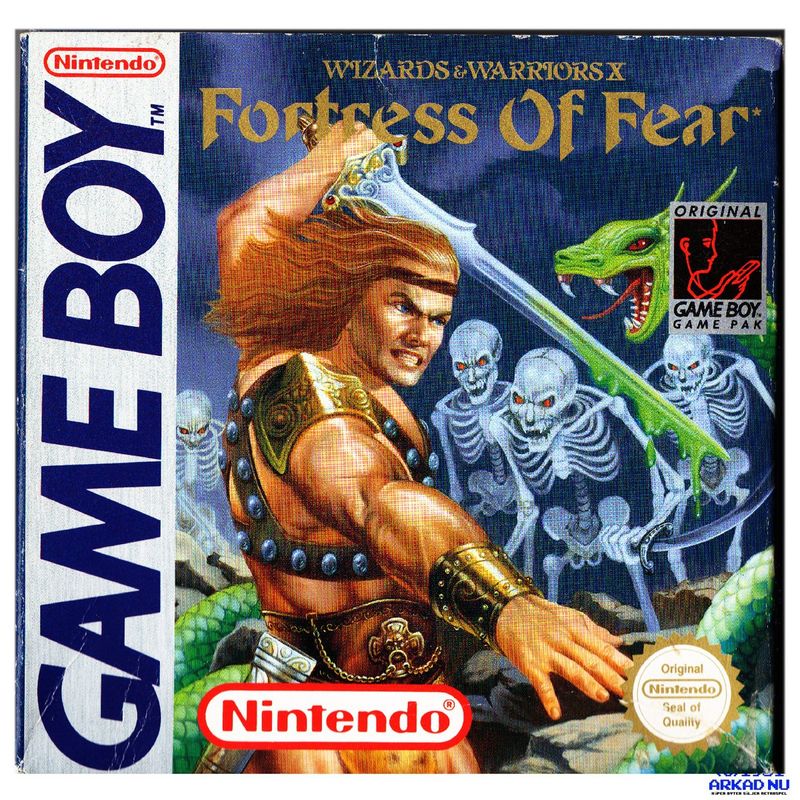 WIZARD & WARRIORS X FORTRESS OF FEAR  GAMEBOY