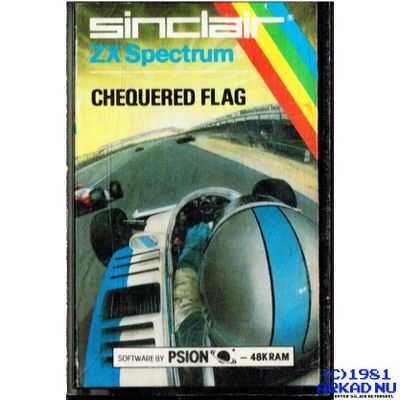 CHEQUERED FLAG ZX SPECTRUM KASSETT