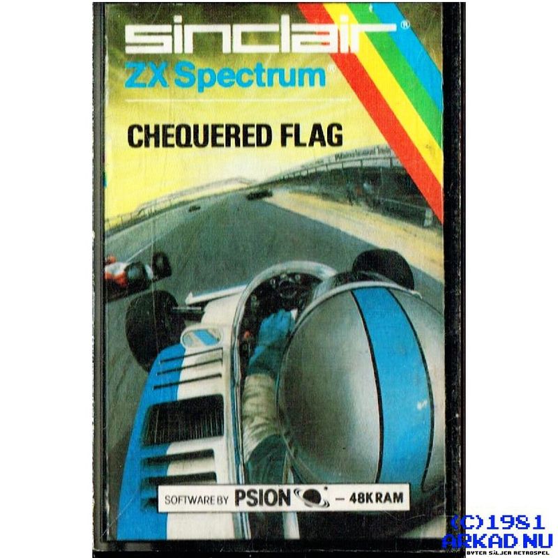 CHEQUERED FLAG ZX SPECTRUM KASSETT