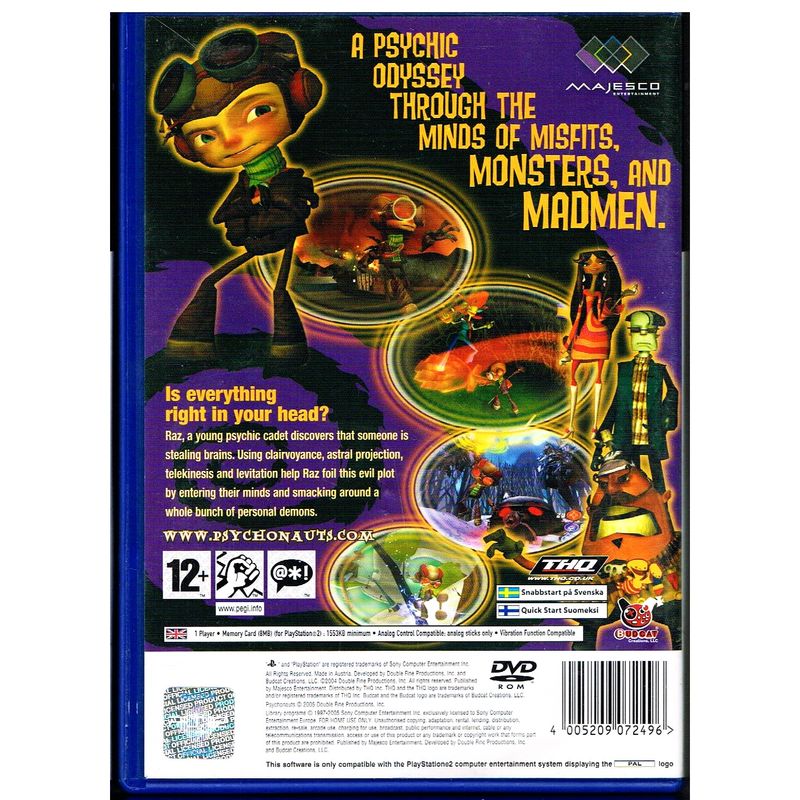 PSYCHONAUTS PS2