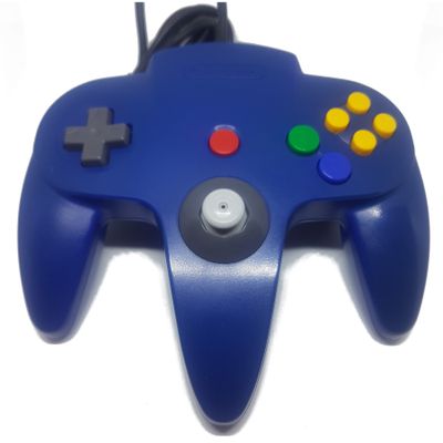 NINTENDO 64 HANDKONTROLL BLÅ NY STICKA