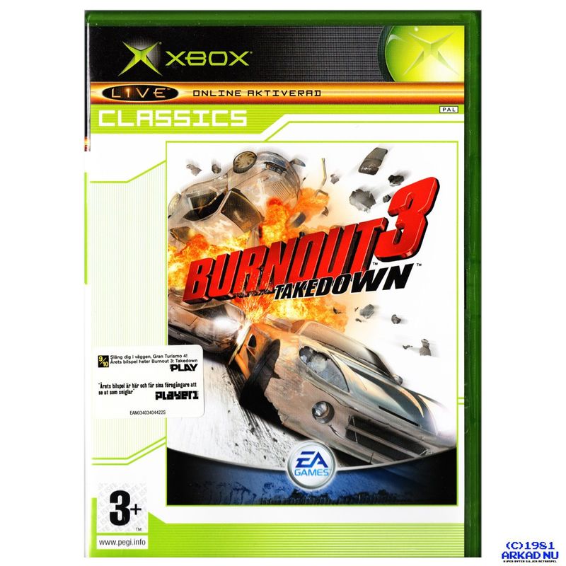 BURNOUT 3 TAKEDOWN XBOX