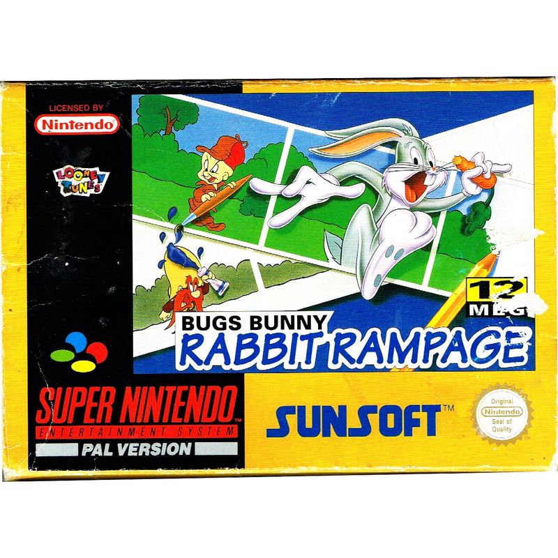 BUGS BUNNY RABBIT RAMPAGE SNES SCN