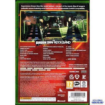 GREEN DAY ROCKBAND XBOX 360