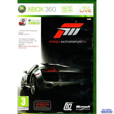 FORZA MOTORSPORT 3 XBOX 360