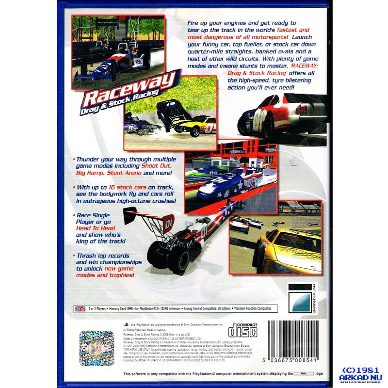 RACEWAY DRAG & STOCK RACING PS2