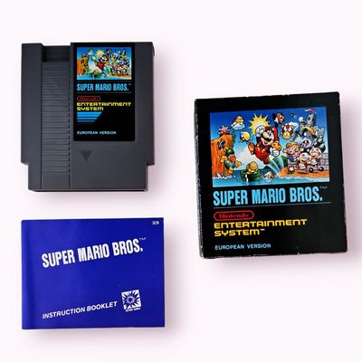 SUPER MARIO BROS NES SCN 5 SKRUVARS SVENSK FÖRSTA UTGÅVA