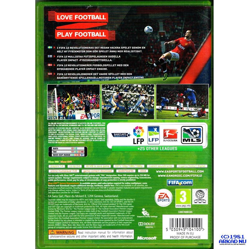 FIFA 12 XBOX 360