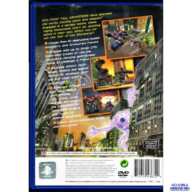 WAR OF THE MONSTERS PS2