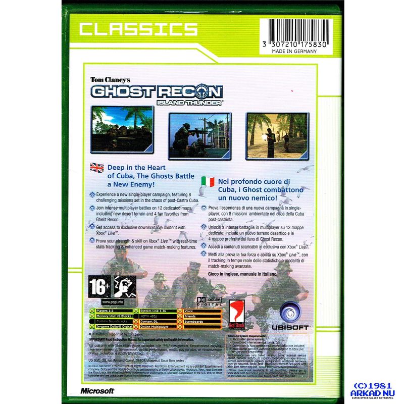 TOM CLANCYS ISLAND THUNDER XBOX