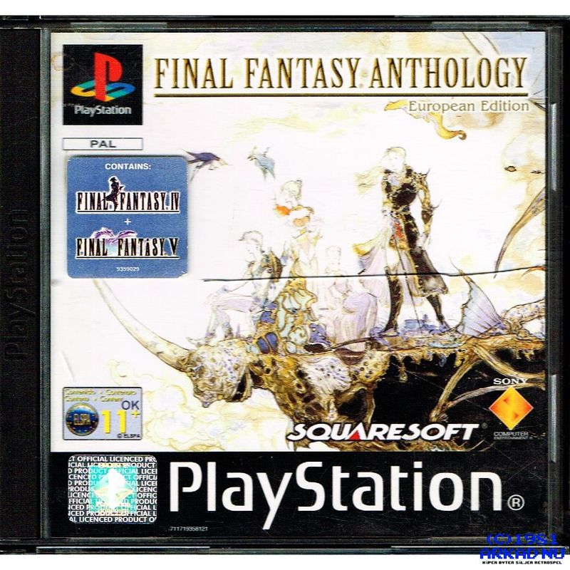 FINAL FANTASY ANTHOLOGY EUROPEAN EDITION PS1