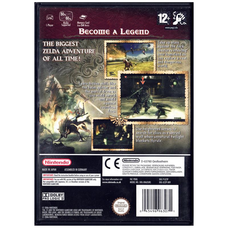 THE LEGEND OF ZELDA TWILIGHT PRINCESS GAMECUBE