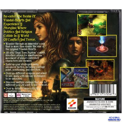 VANDAL HEARTS II PS1 NTSC USA