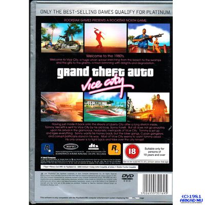 GRAND THEFT AUTO VICE CITY PS2 PLATINUM