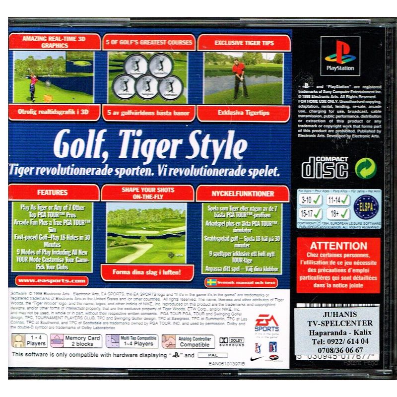 TIGER WOODS 99 PS1