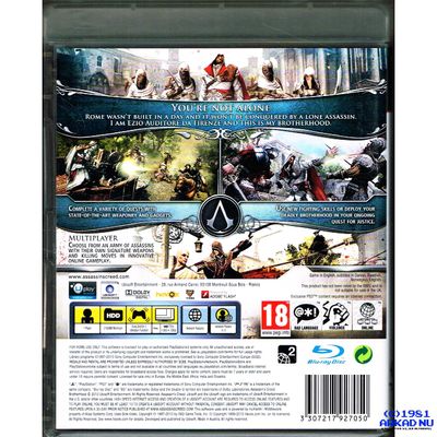 ASSASSINS CREED BROTHERHOOD PS3