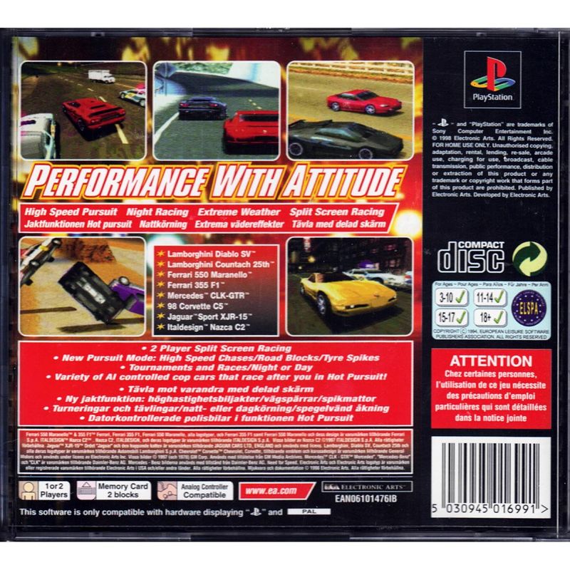 NEED FOR SPEED III HOT PURSUIT PS1